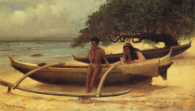 Hawaiian Canoe, Waikiki,